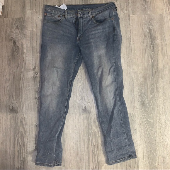 Levi Strauss Slim Fit Jeans 34 X 30 Washed Blue Grey 511